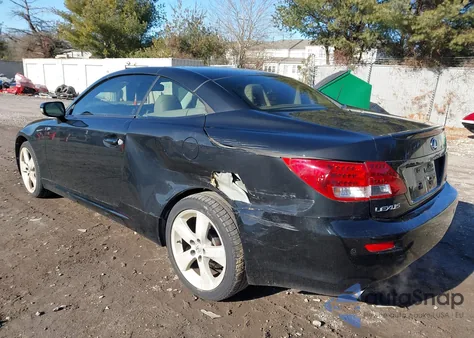 2010 Lexus Is 350C z USA, uszkodzony, nr VIN JTHFE2C23A2502476